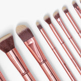 BH Cosmetics - Metal Rose - 11 Piece Brush Set with Bag  DUBAI UAE - Dubuy world